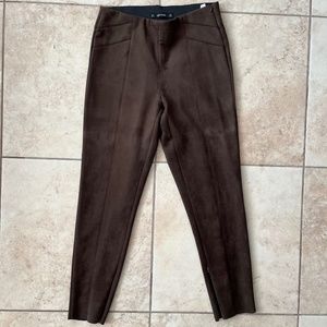 ZARA- Suede stretch pants